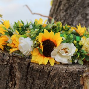 Wianek na Ślub – Słoneczniki w Rozkwicie