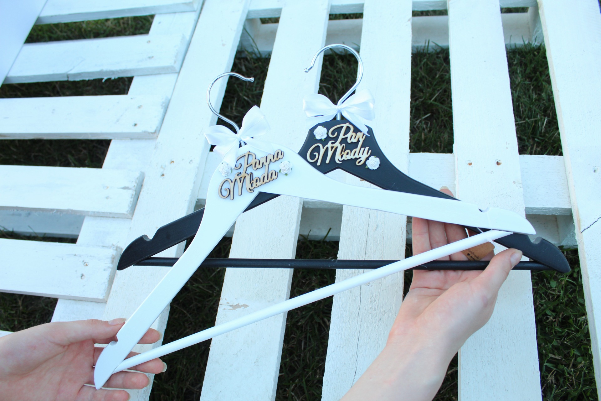 Wieszaki ślubne – 2 hearts