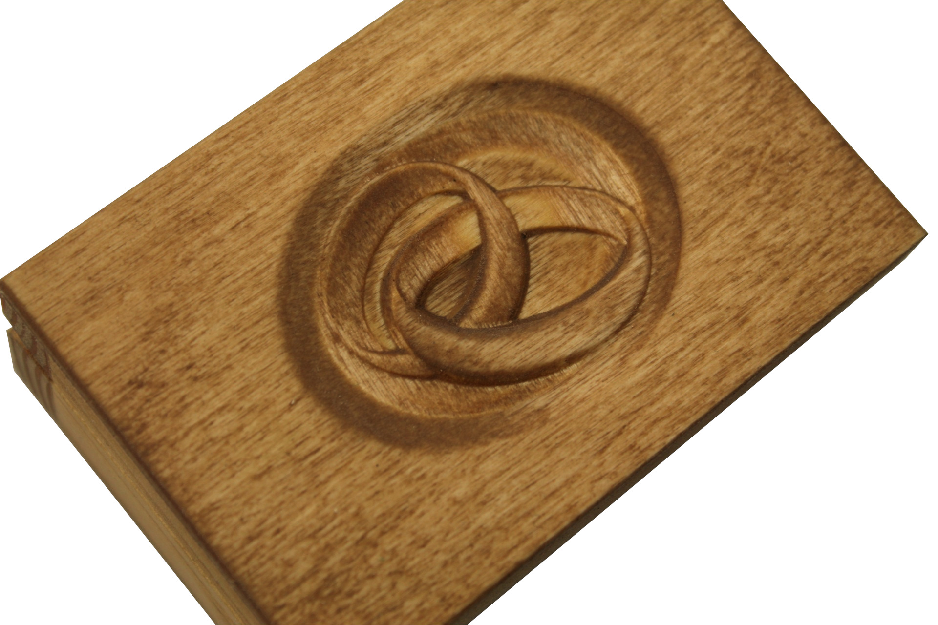 Pudełko na obrączki drewniane typ 1