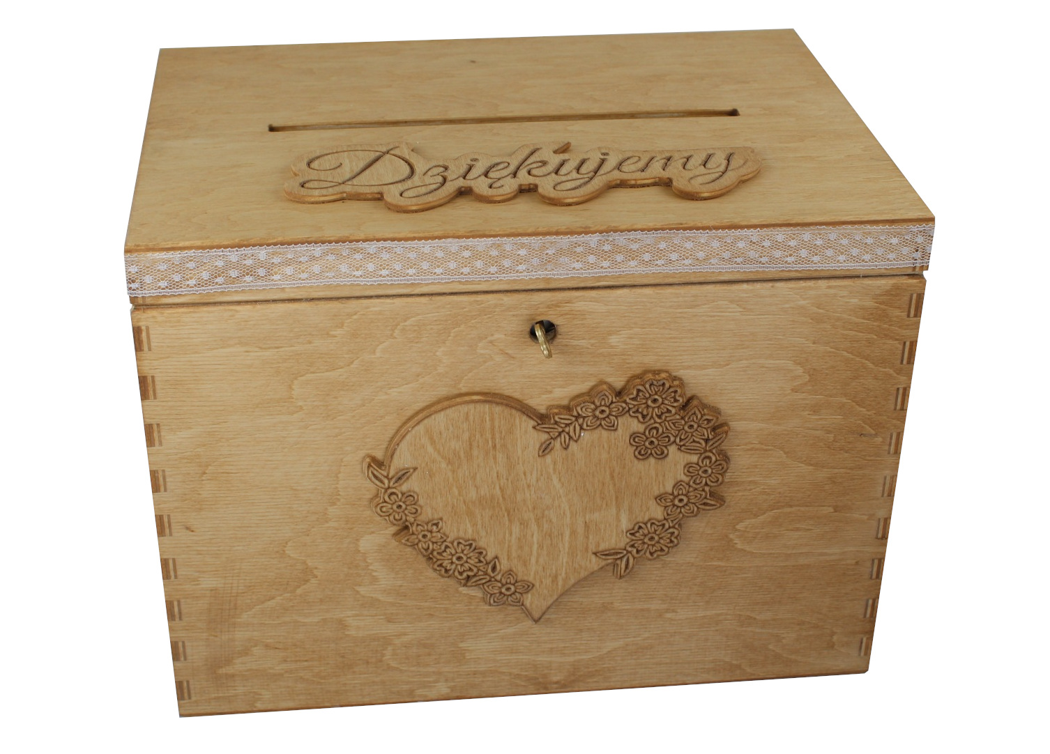 Pudełko na koperty i obrączki komplet + wieszaki typ 1