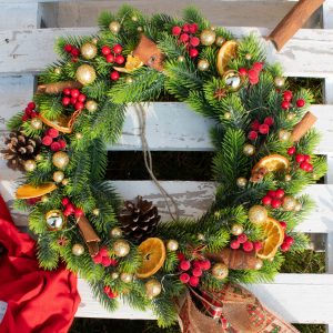 Wianek świąteczny – Świąteczna pomarańcza, L