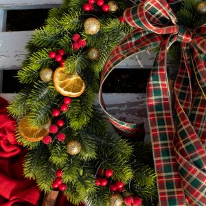 Wianek świąteczny – Suszona pomarańcza nr 1, L