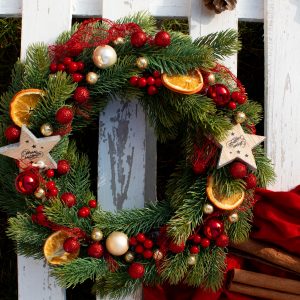 Wianek świąteczny – Suszona pomarańcza nr 2, M