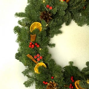 Wianek świąteczny żywy – KOKARDA 2, XL