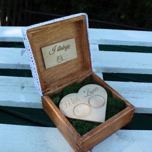 Pudełko na obrączki – „I ślubuję Ci…”