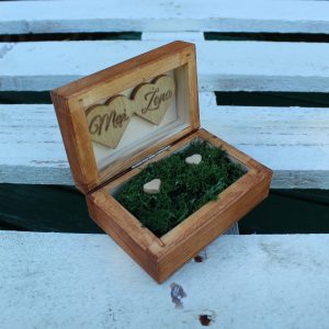 Pudełko na obrączki – „Obrączki 3D”