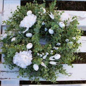 Wianek wielkanocny – BIAŁY GOŹDZIK, S-M