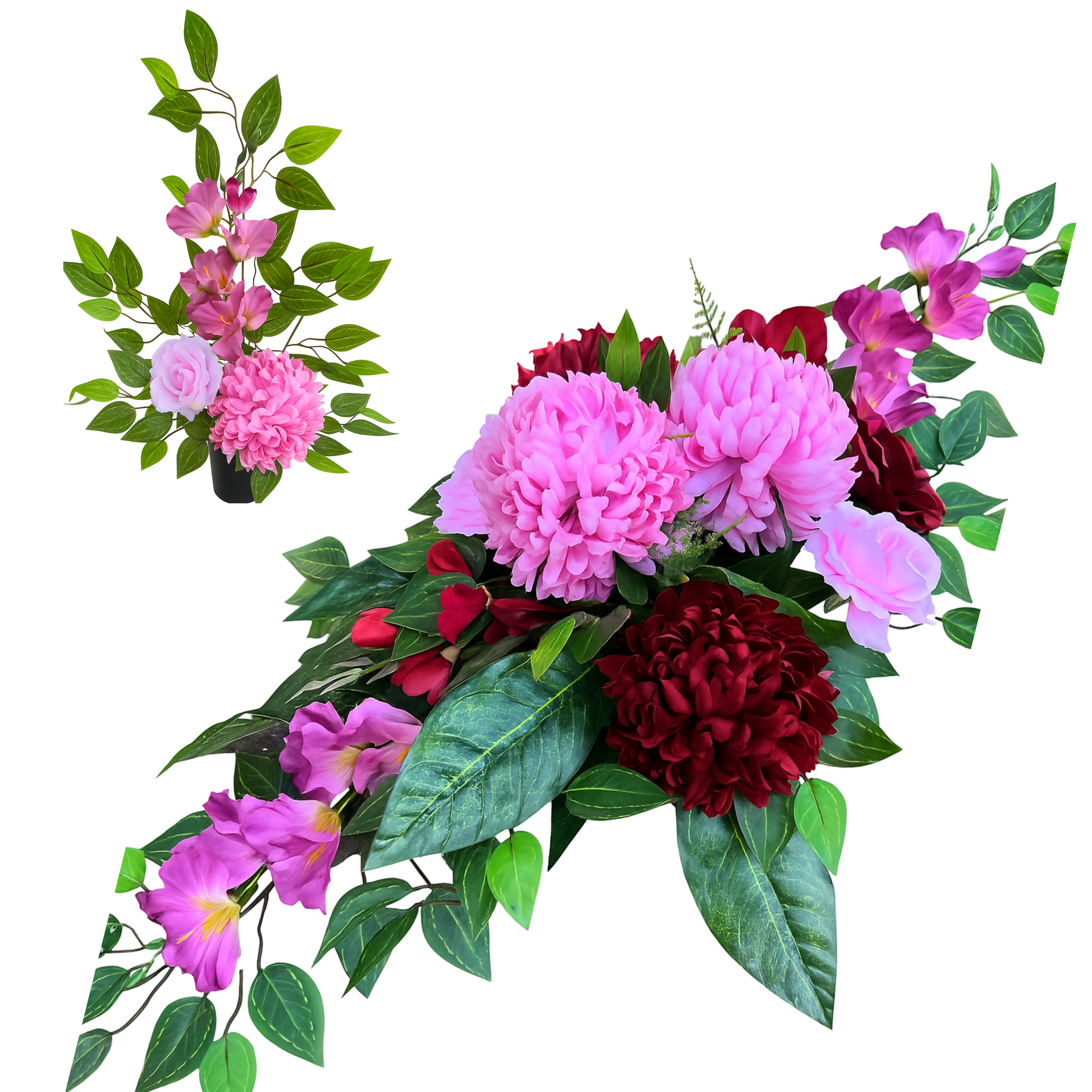 Stroik na cmentarz, pomnik- CHRYZANTEMOWA ELEGANCJA, L