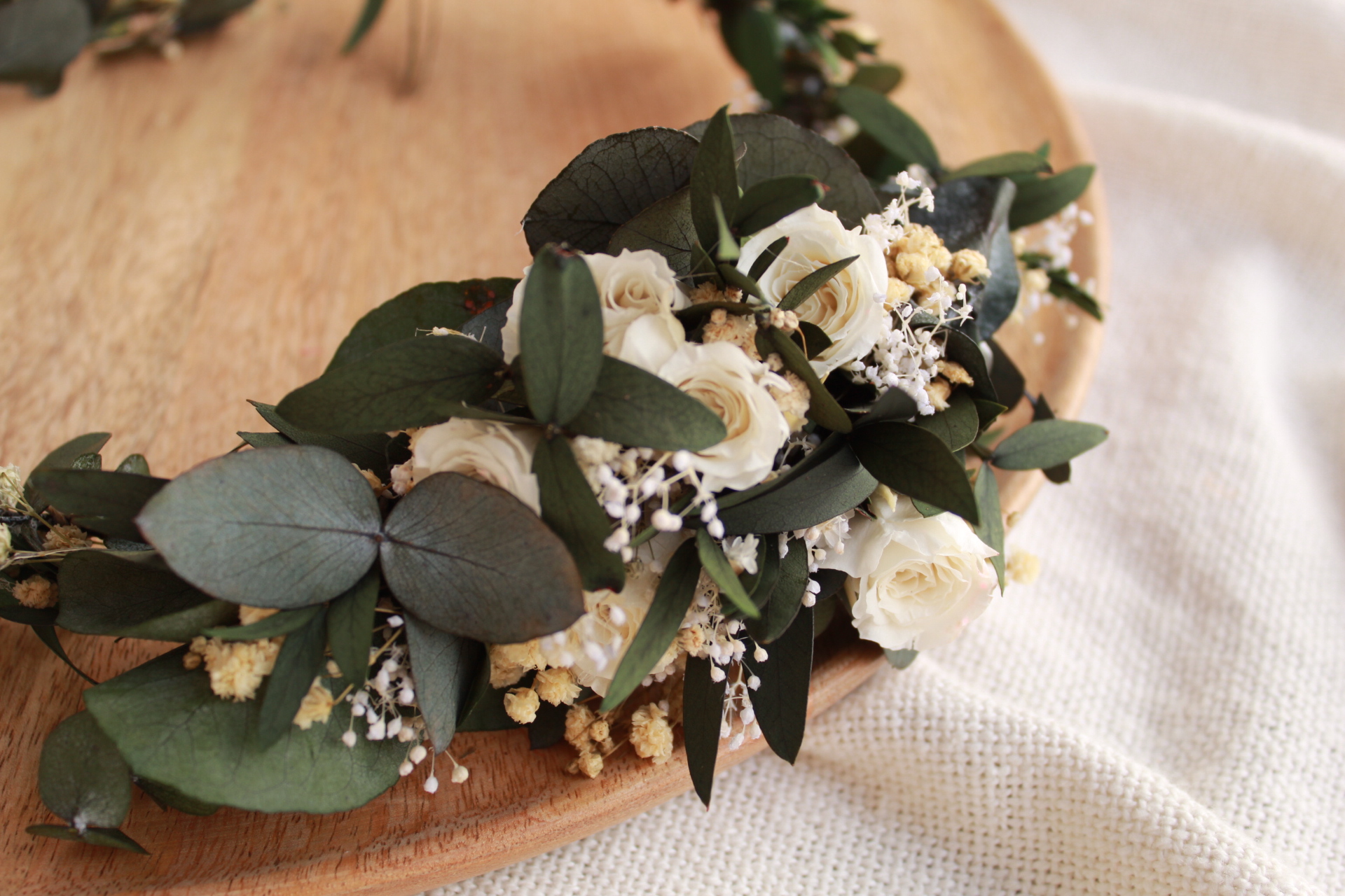 Wianek ślubny WIECZNY na głowę – Pachnąca Róża