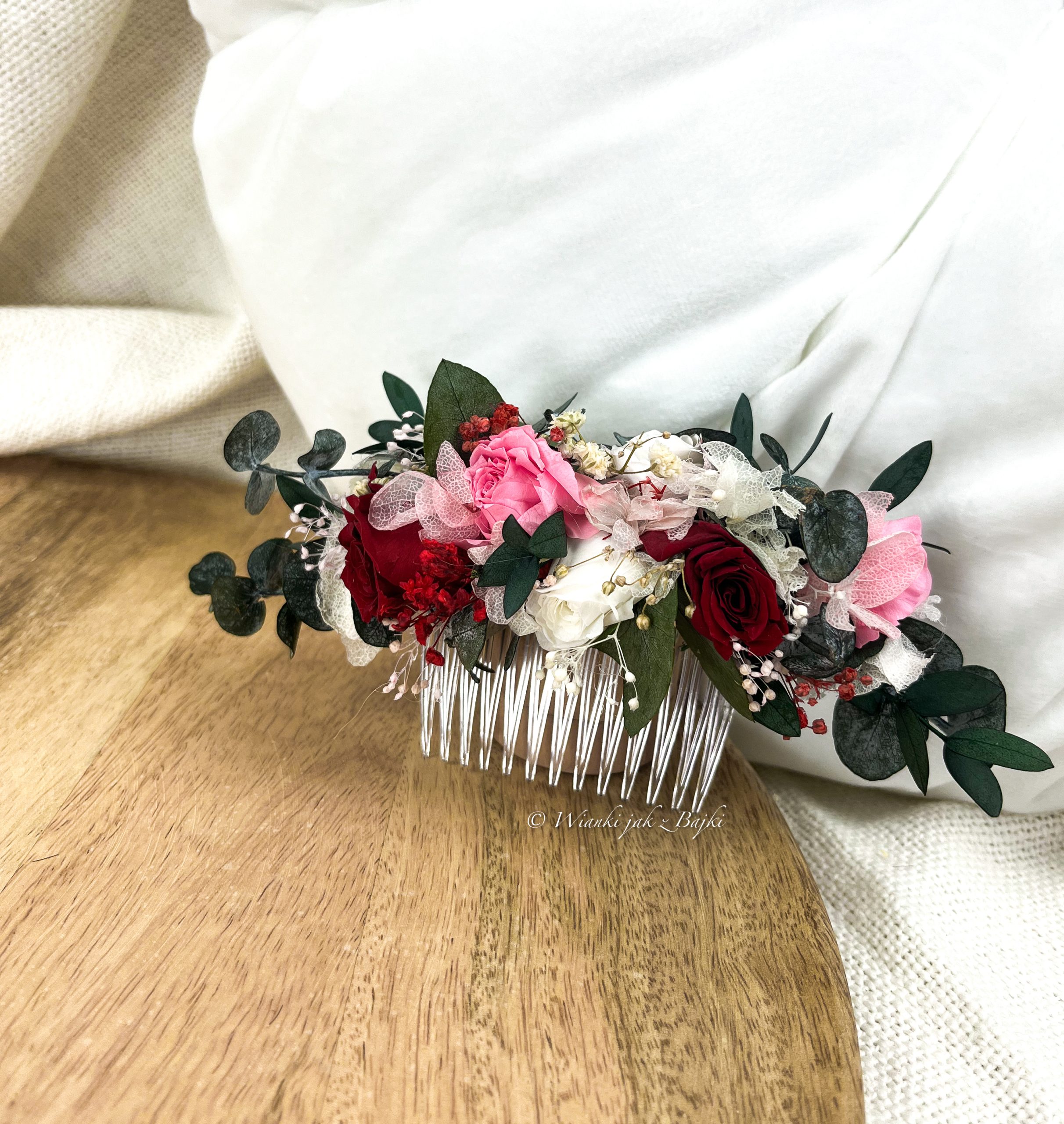 Grzebyk do Włosów – Bordowa Symfonia, M/L