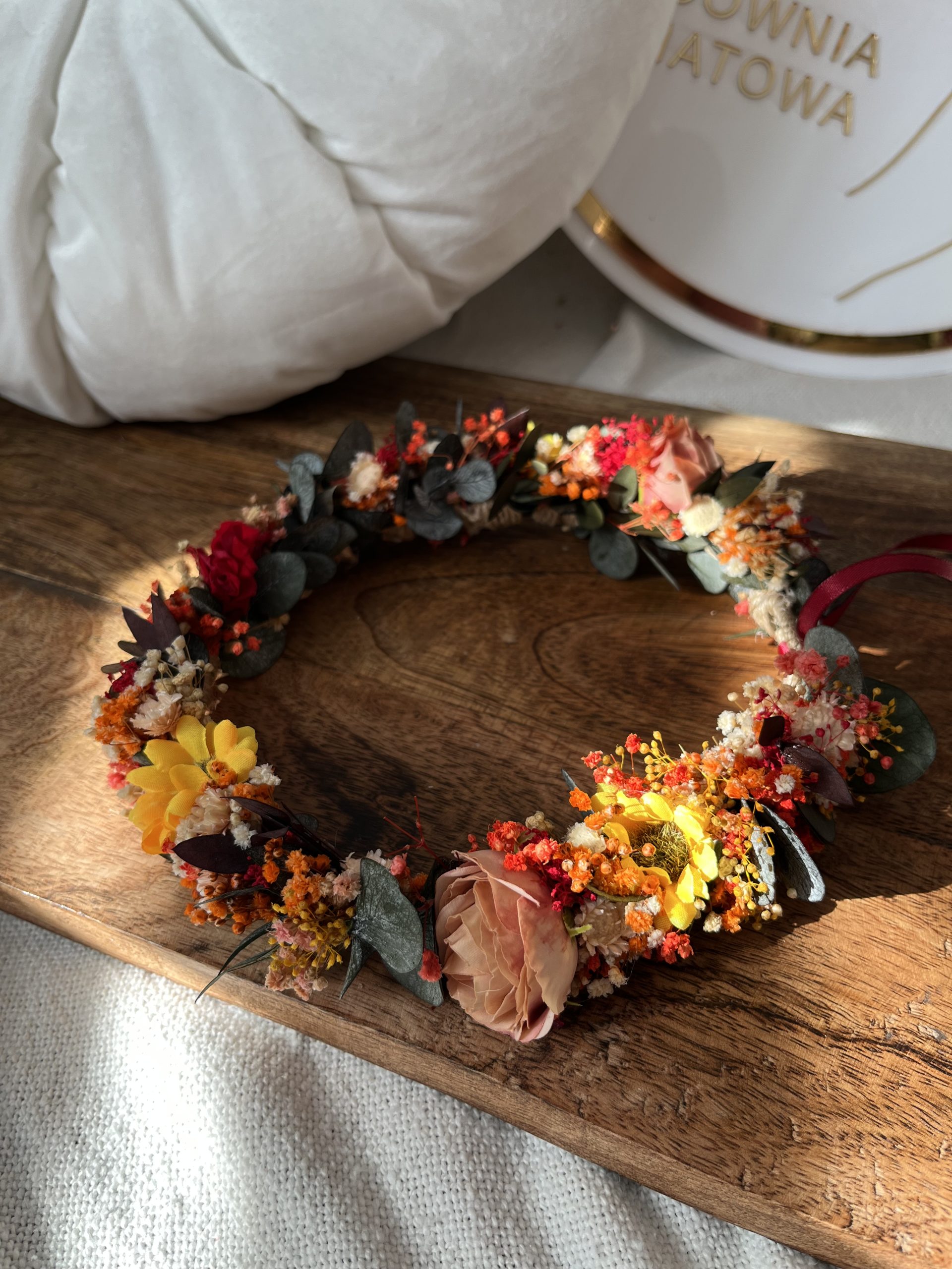 Wianek do Włosów na Ślub – Słoneczniki w Słońcu