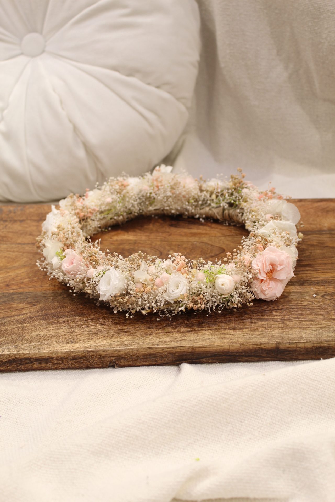 Wianek Ślubny WIECZNY – Gipsówkowy Puch